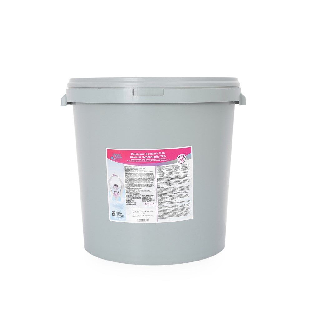 Deep Blue 25 kg Toz Klor Kalsiyum Hipoklorit Granül % 65 - % 70 Stabilizörsüz  Şok Klor – Calcium Hypochlorite