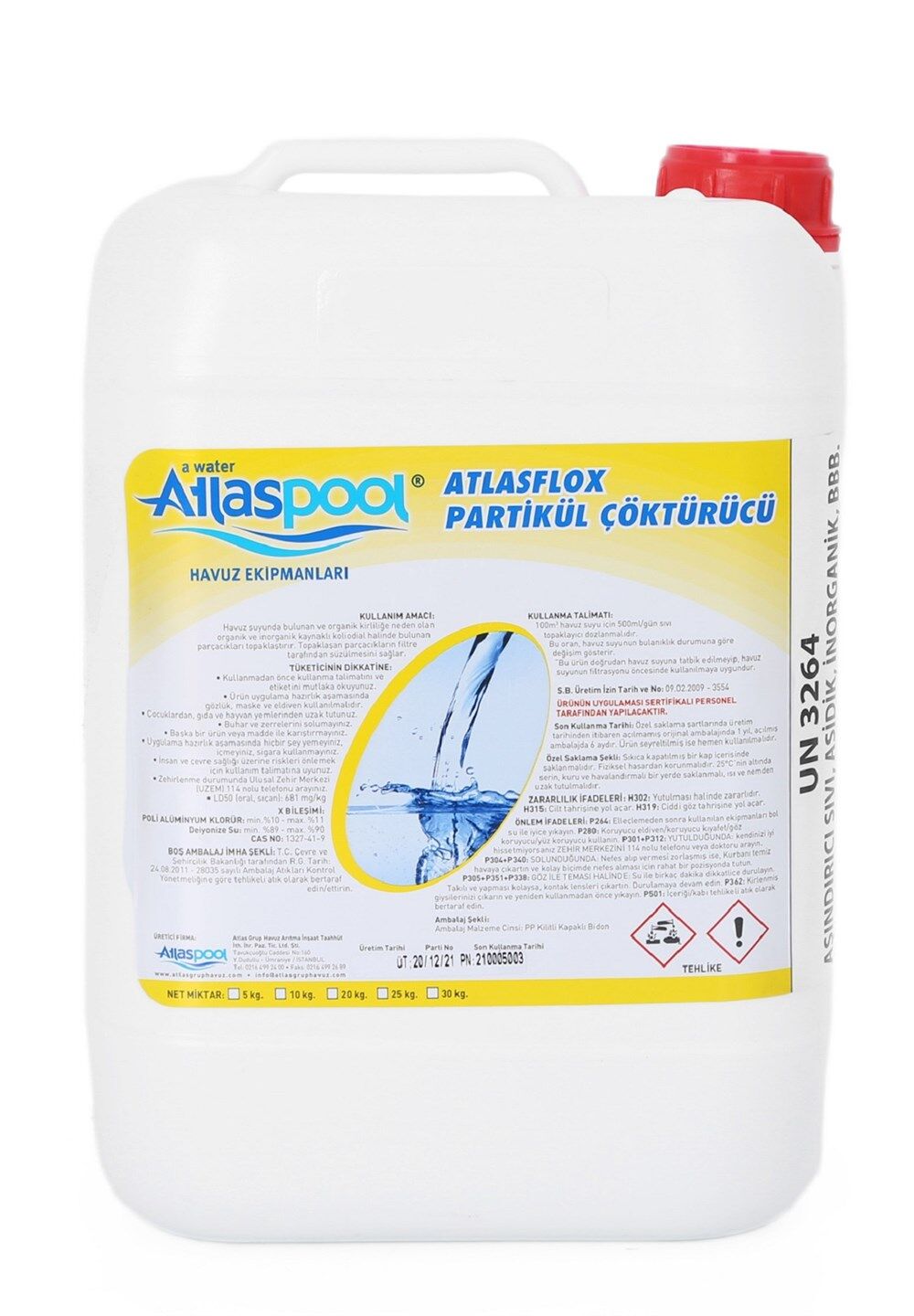 Sıvı Flokülant Çöktürücü 10 kg - Liquit Flocculant