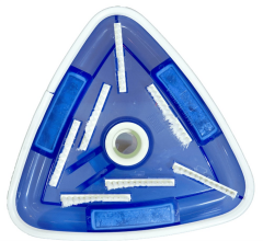 Dökme Demir Ağırlıklı Transparan Liner Havuz Süpürge 1.5''