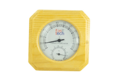 Ahşap Sauna Termometresi ve Higrometresi Tek Saat İçinde