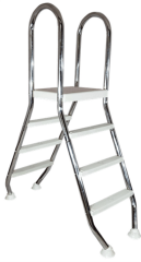 Waterfun Elevada Seri Yerüstü Havuz Merdiveni 4+4 Basamaklı ve Platformlu