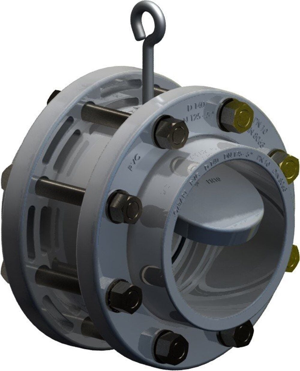Nozbart PVC Komple Tak-Çıkar Çalpara Çekvalf 140mm