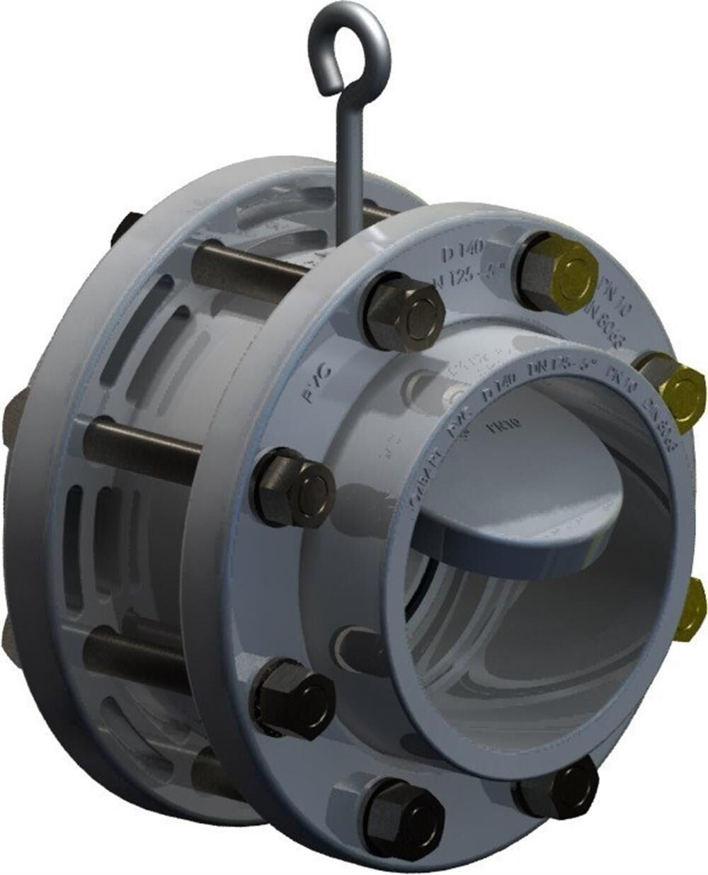 Nozbart PVC Komple Tak-Çıkar Çalpara Çekvalf 225mm