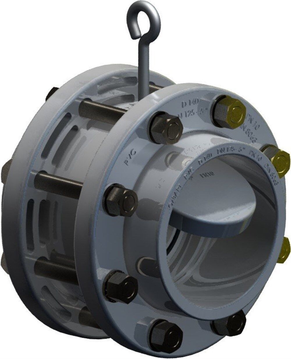 Nozbart PVC Komple Tak-Çıkar Çalpara Çekvalf 225mm