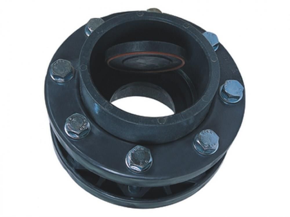 Gemaş PVC Çalpara Çekvalf Kole Flanşları ve Civatalı Komple 160mm